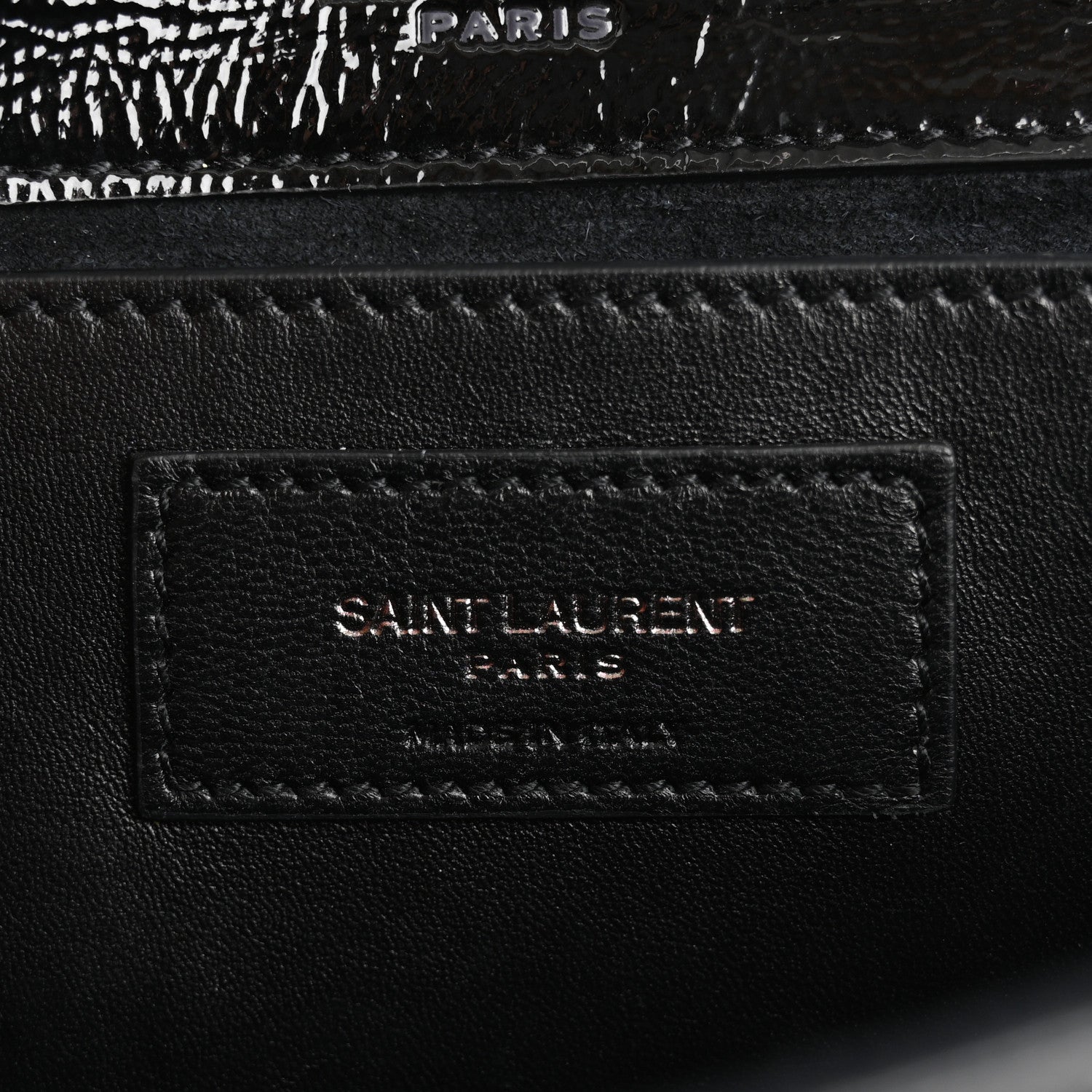 Saint Laurent Patent Smoking Clutch Black 7 of 10