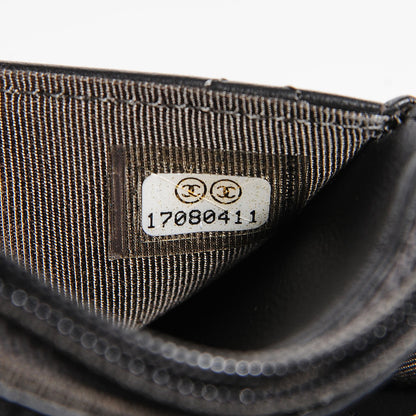 Chanel Lambskin Quilted Wallet On Chain WOC Dark Grey 8 of 9
