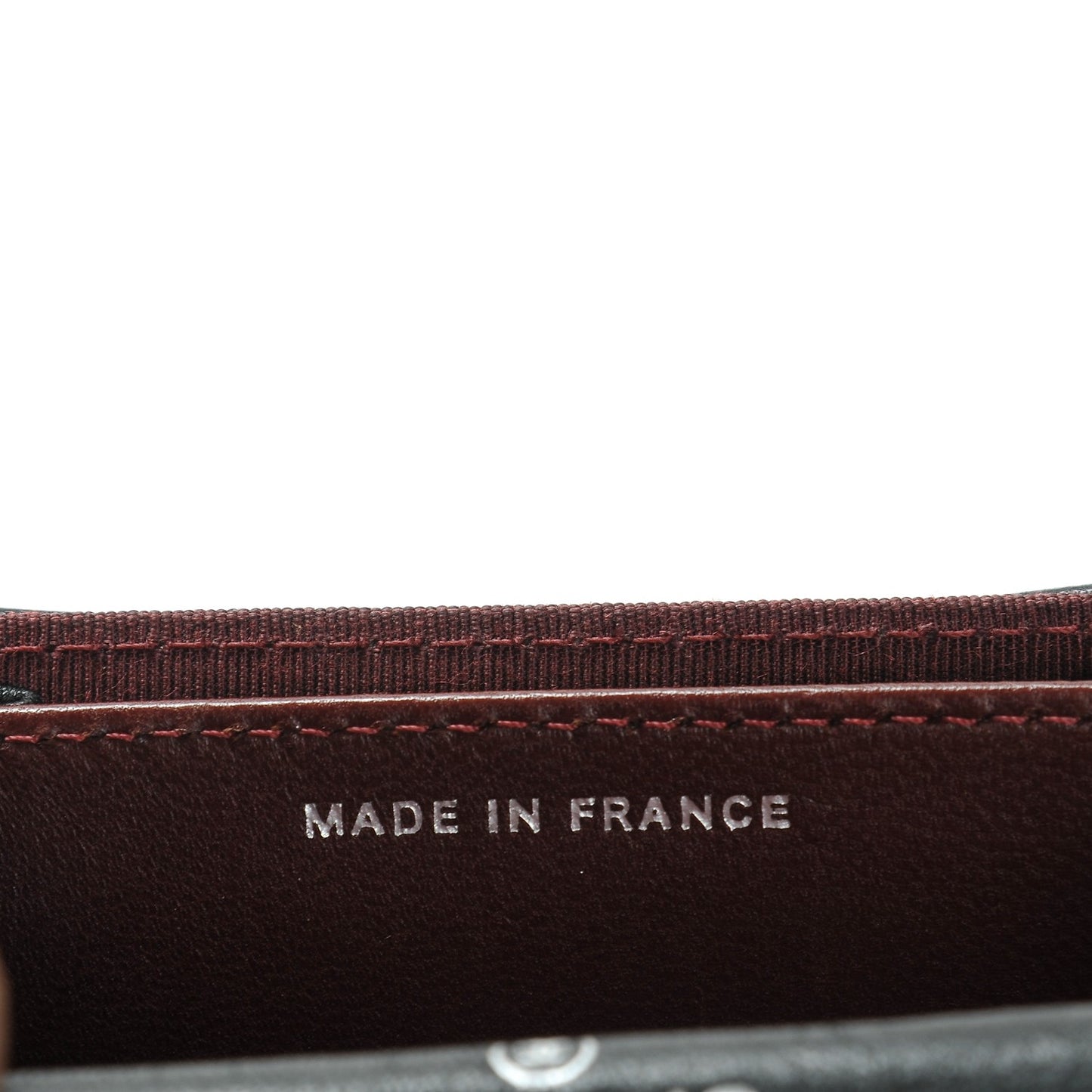 Lambskin Quilted Flap Card Holder Wallet Black