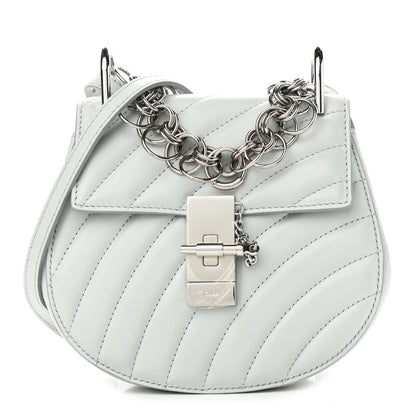 Chloe Calfskin Quilted Mini Drew Bijou Shoulder Bag Airy Grey 1 of 11