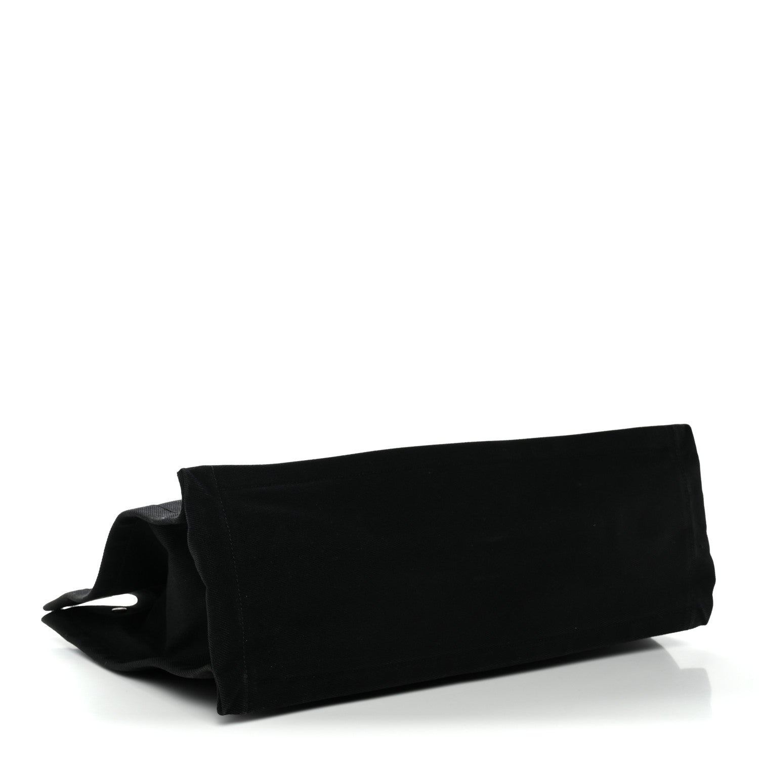 Saint Laurent Linen Calfskin Rive Gauche Tote Black 6 of 25