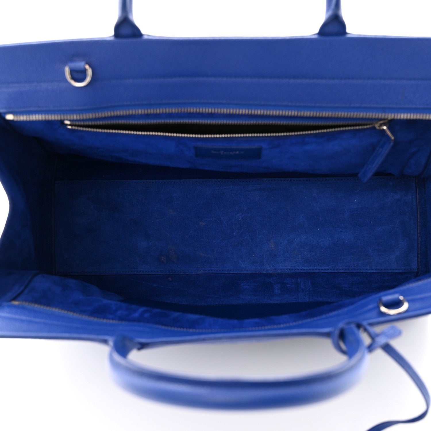 Saint Laurent Calfskin Medium Rive Gauche Cabas Outremer 5 of 17