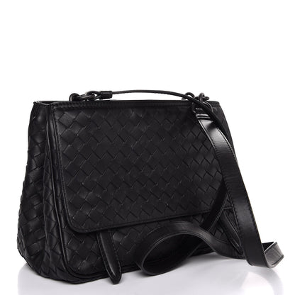 Bottega Veneta Nappa Intrecciato Crossbody Bag Black 3 of 8