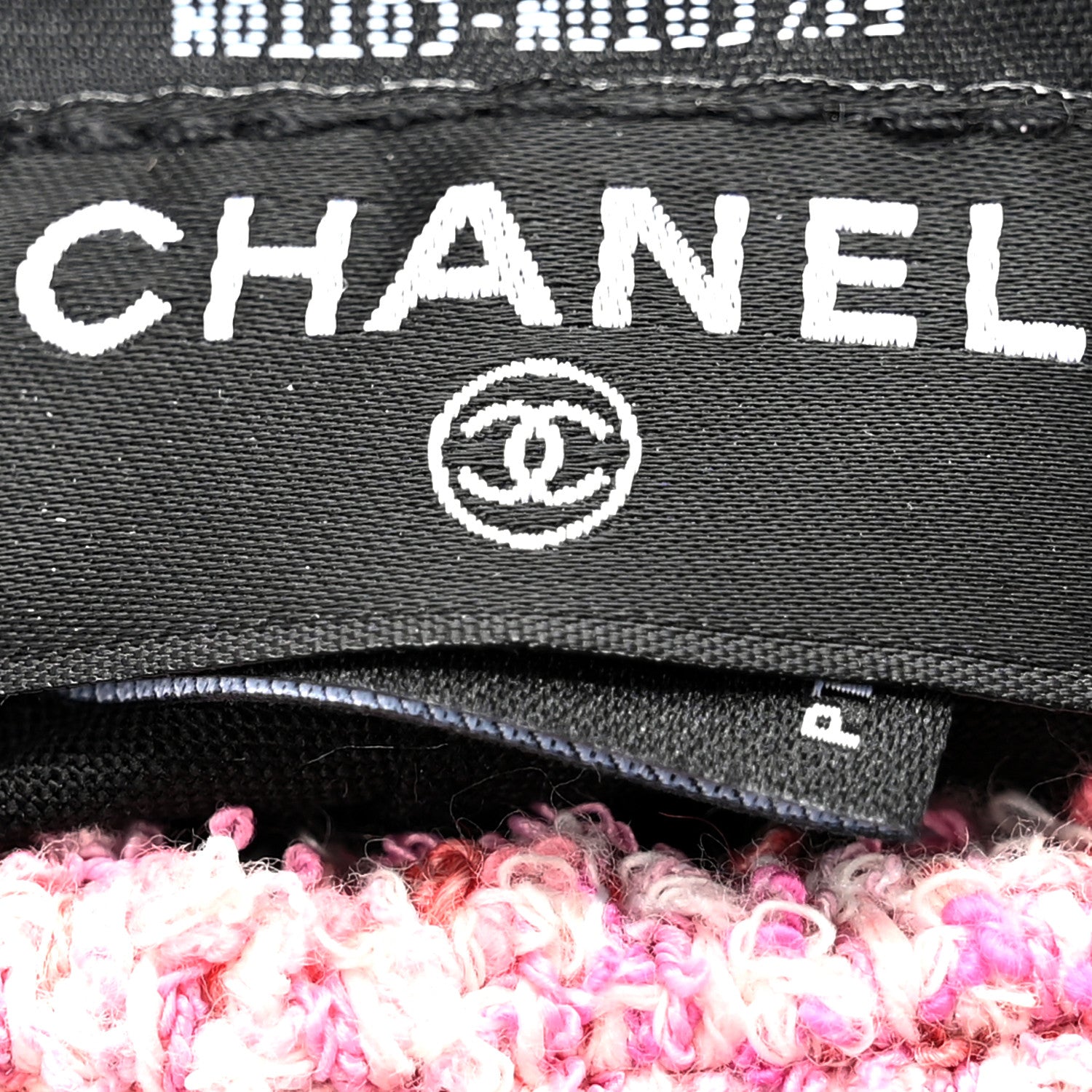 Chanel Cotton Tweed Newsboy Hat M Pink Ecru 9 of 9