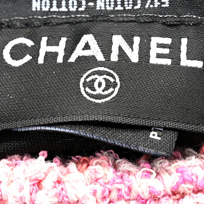 Chanel Cotton Tweed Newsboy Hat M Pink Ecru 9 of 9