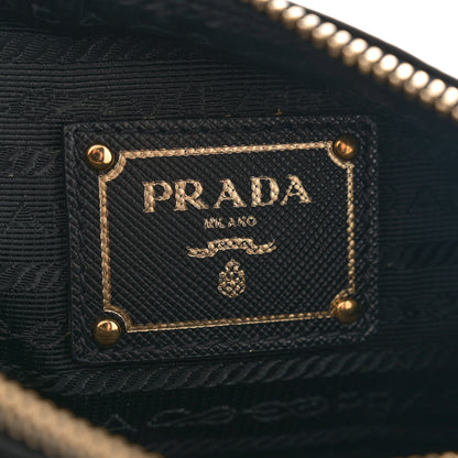 Prada Tessuto Nylon Saffiano Shoulder Bag Black 6 of 10