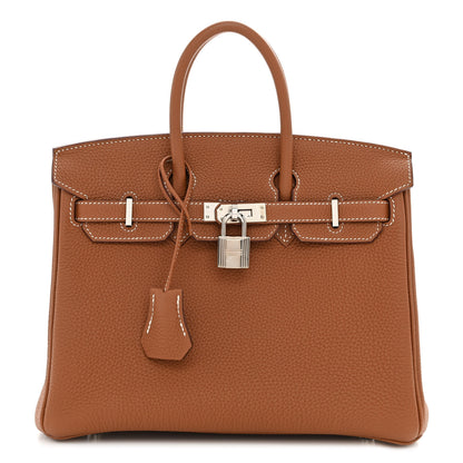 Hermes Togo Birkin 25 Gold 1 of 12