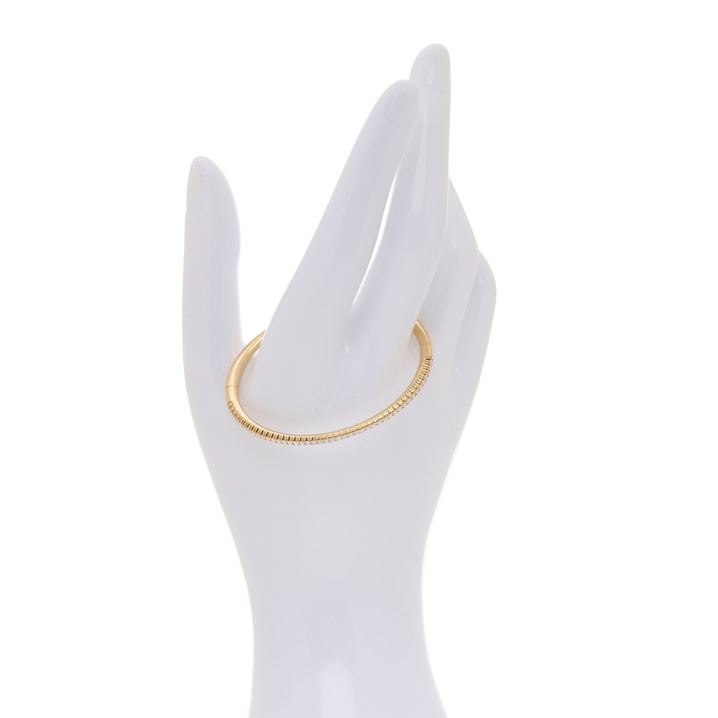 18K Yellow Gold Diamond Etincelle de Cartier Bangle Bracelet 15