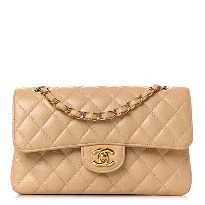 Chanel Caviar Quilted Small Double Flap Beige 1 of 10