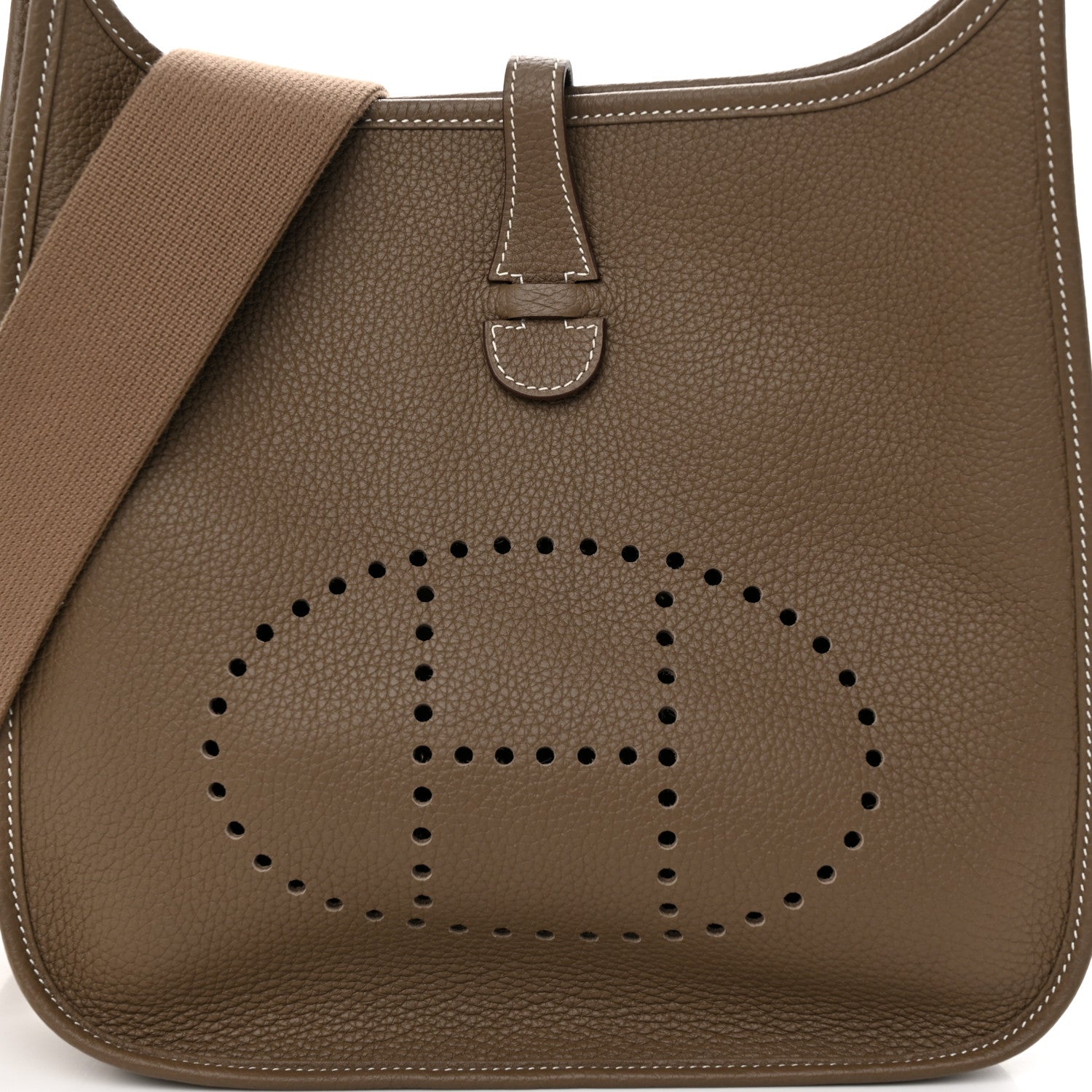 Hermes Taurillon Clemence Evelyne III PM Etoupe 8 of 11