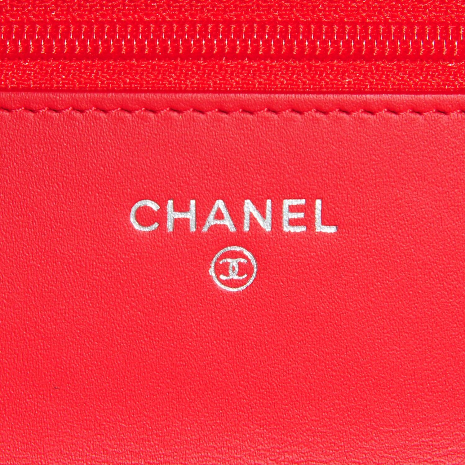 Chanel Glazed Calfskin Quilted Reissue Wallet On Chain WOC Red 8 of 10