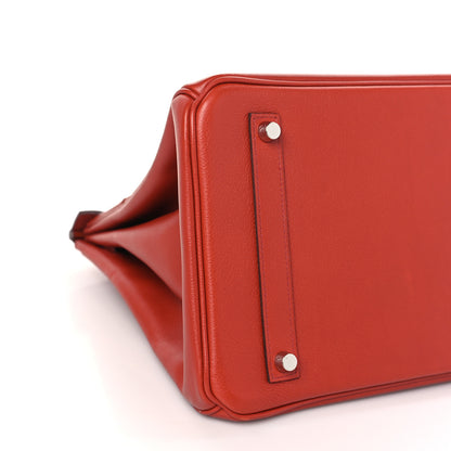 Hermes Togo Swift Ghillies Birkin 35 Brique 8 of 10