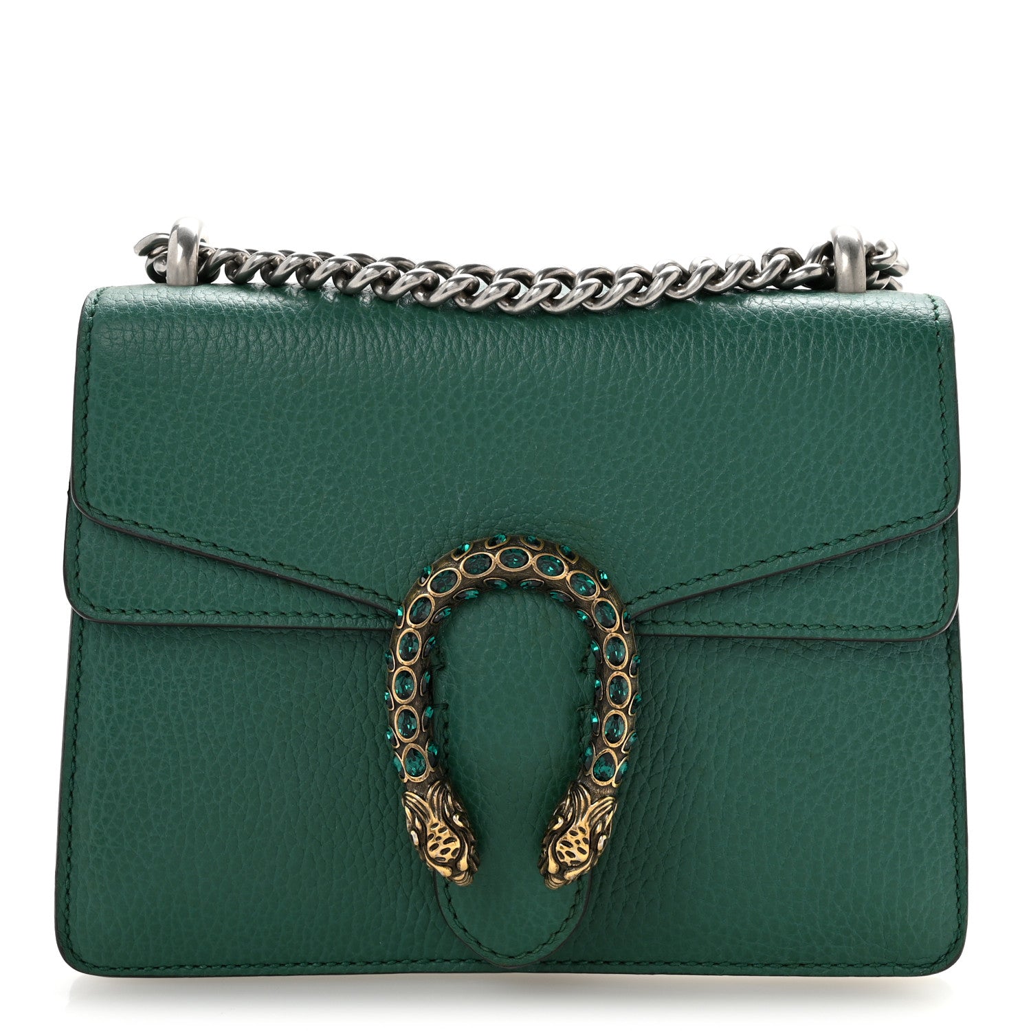 Gucci Calfskin Mini Dionysus Shoulder Bag Emerald 1 of 12
