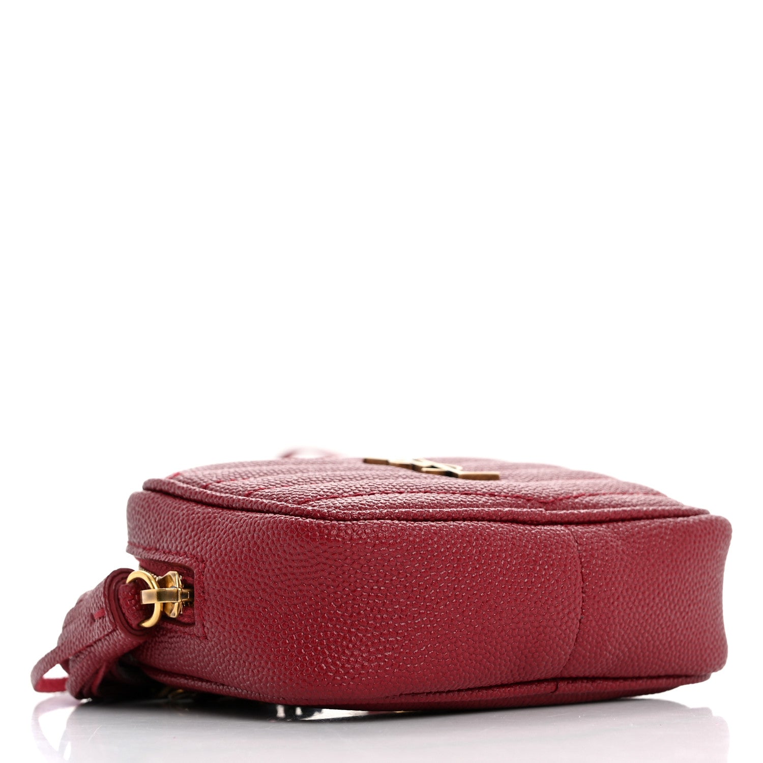Saint Laurent Grain De Poudre Matelasse Monogram Baby Lou Camera Bag Opyum Red 3 of 10