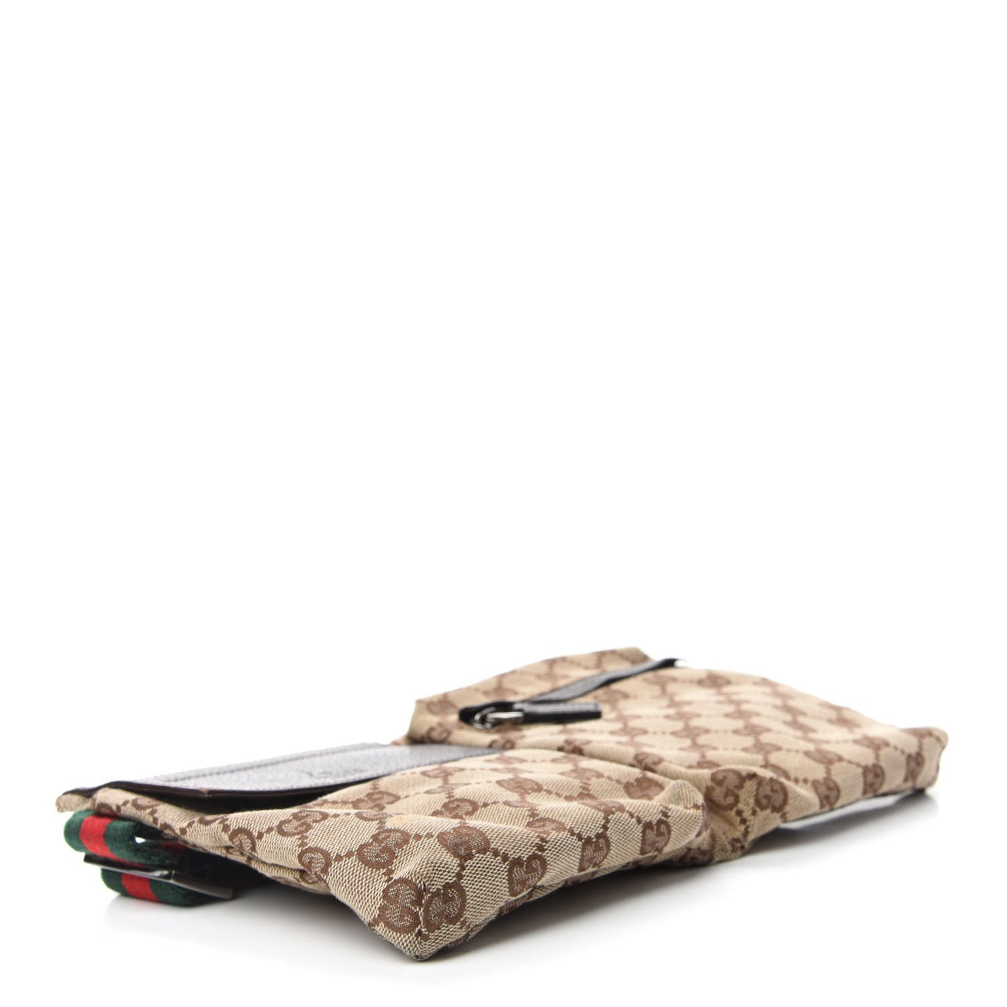 Monogram Web Belt Bag Dark Brown