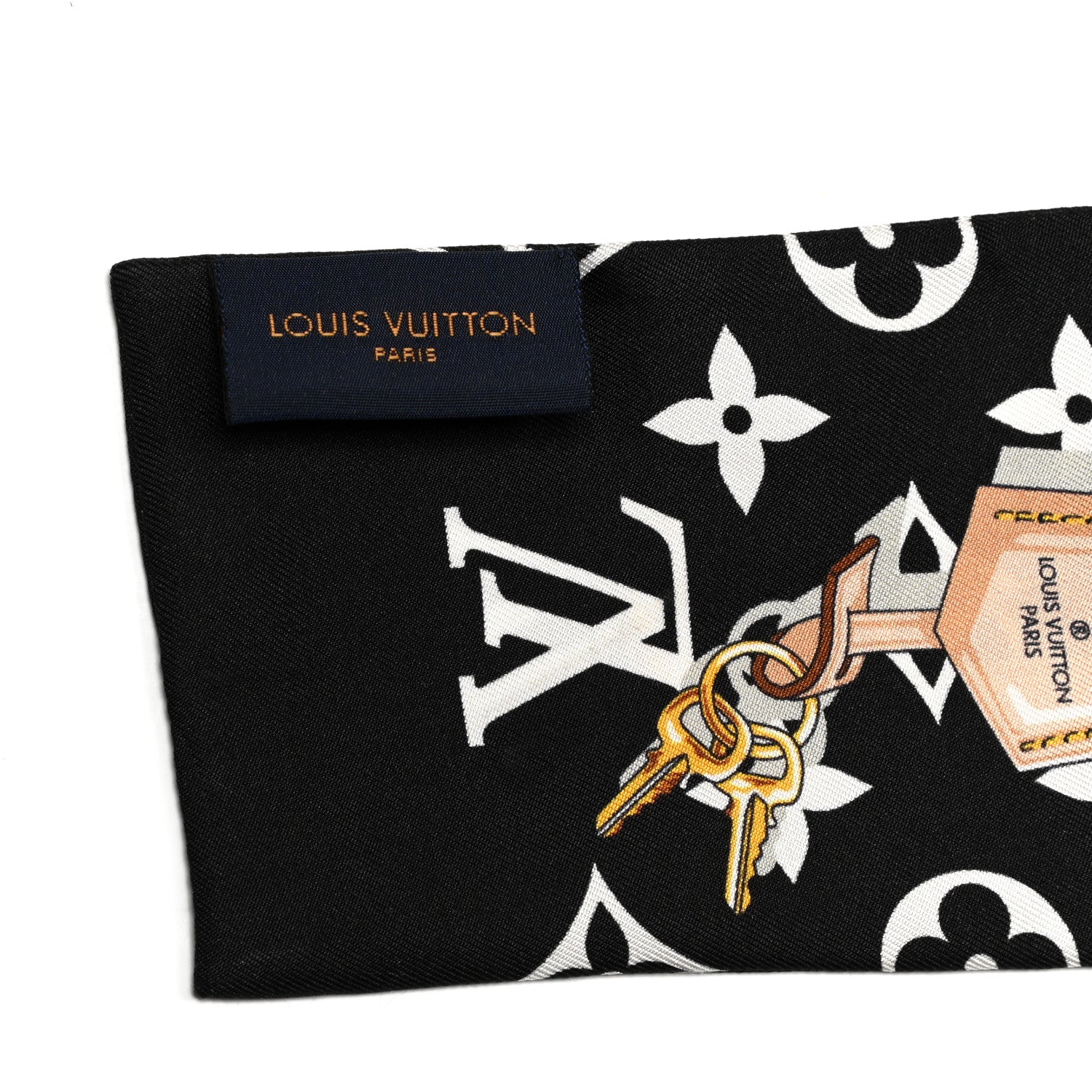 Louis Vuitton Silk Monogram Confidential Bandeau Black 3 of 4