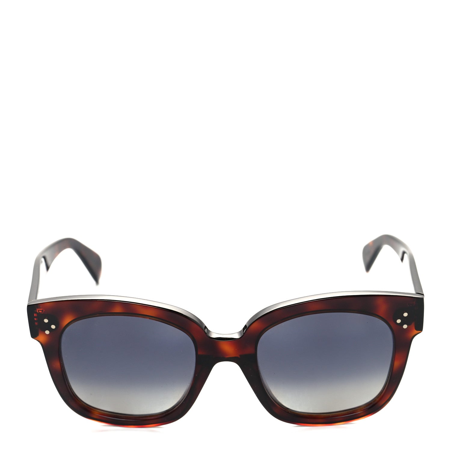 Celine Acetate Polarized Square Sunglasses CL40002U Tortoise 2 of 8