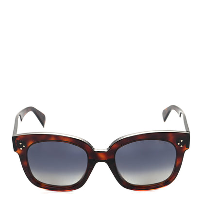Celine Acetate Polarized Square Sunglasses CL40002U Tortoise 2 of 8