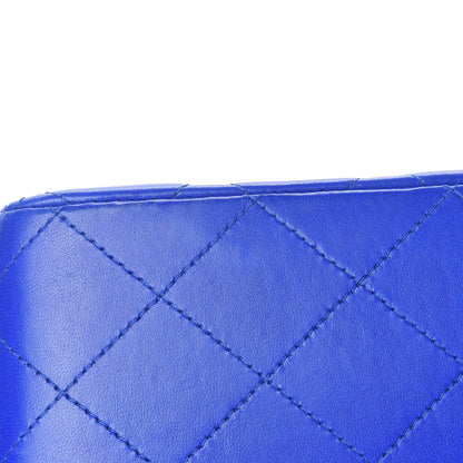 Chanel Lambskin Quilted Jumbo Single Flap Blue 12 of 15