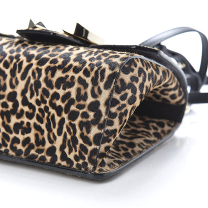 Jimmy Choo Pony Hair Leopard Print Madeline Top Handle Bag Natural Mix 9 of 11