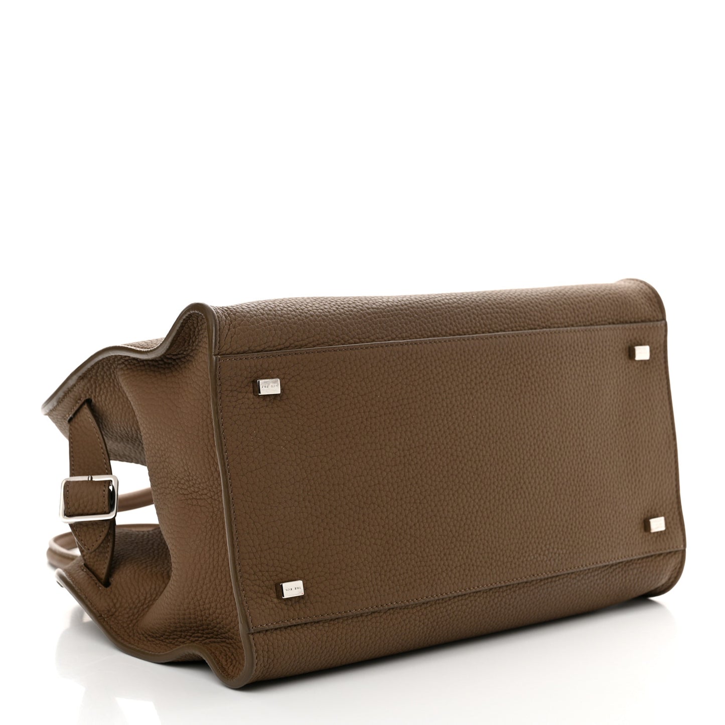 Matte Grained Calfskin Soft Margaux 12 Taupe