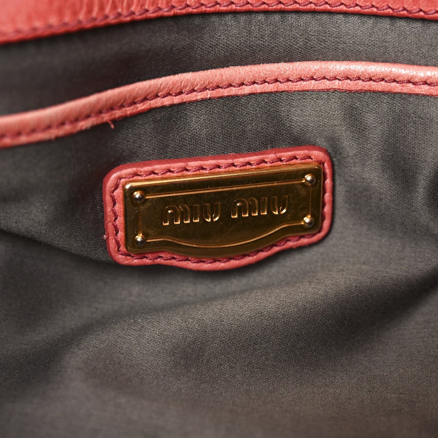 Vitello Lux Gathered Tote Rosa