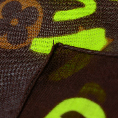 Louis Vuitton Cotton Graffiti Bandana Green 3 of 4
