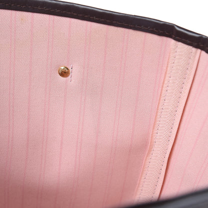 Louis Vuitton Damier Ebene Neo Neverfull MM Rose Ballerine 14 of 15