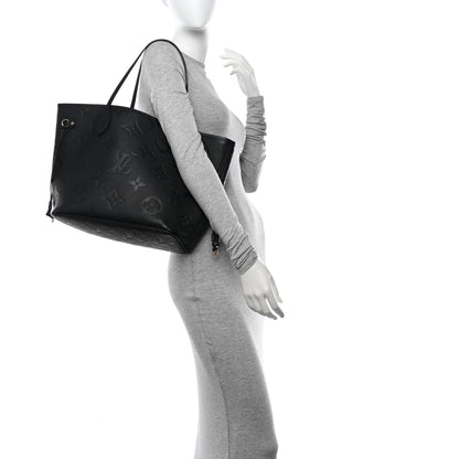 Louis Vuitton Empreinte Monogram Giant Neverfull MM Black 2 of 10