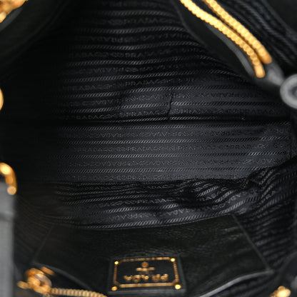 Prada Vitello Daino Tote Black 6 of 12