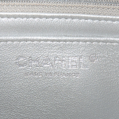 Chanel Metallic Lambskin Quilted Mini Rectangular Flap Silver 6 of 13