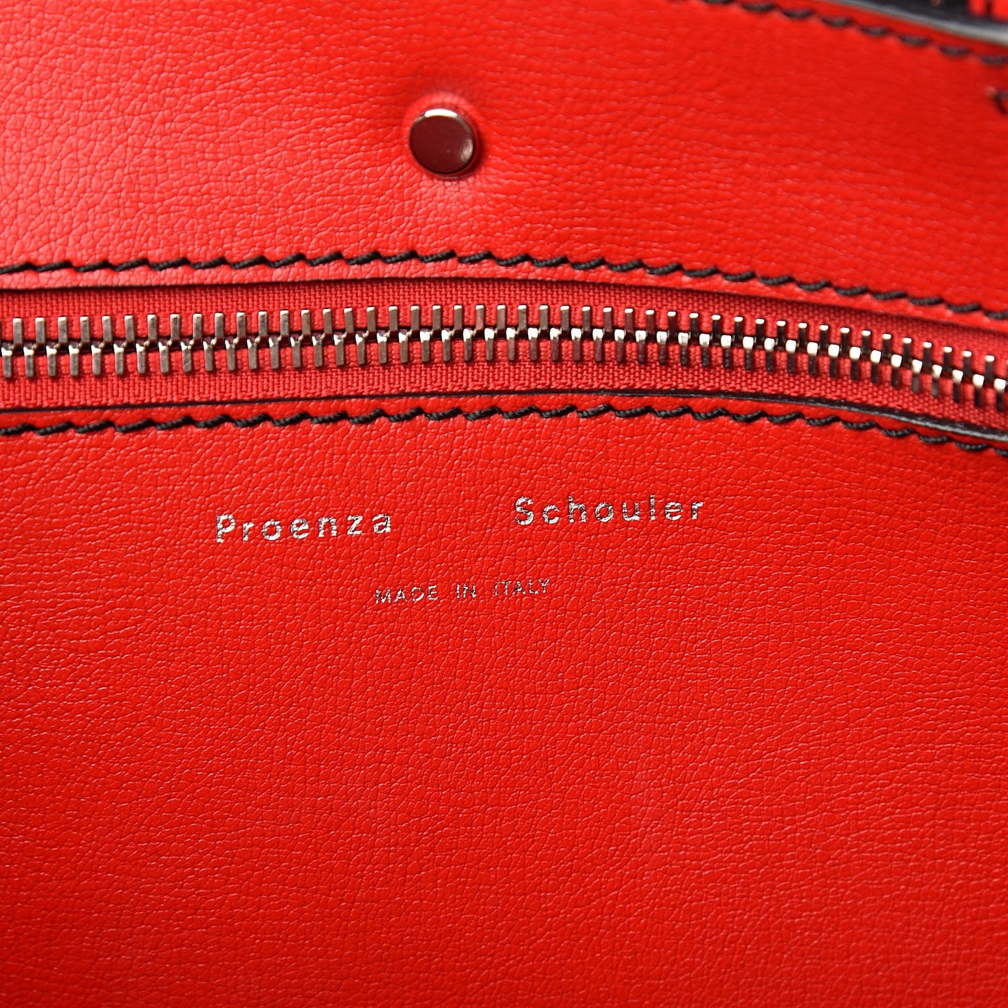 Smooth Calfskin Hex Tote Cardinal