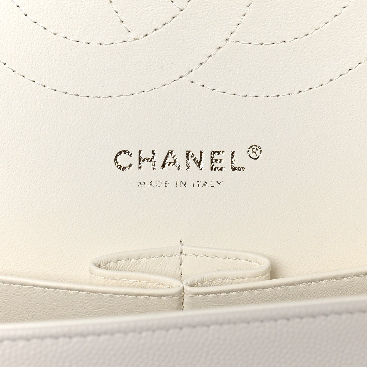 Caviar Quilted Jumbo Double Flap White