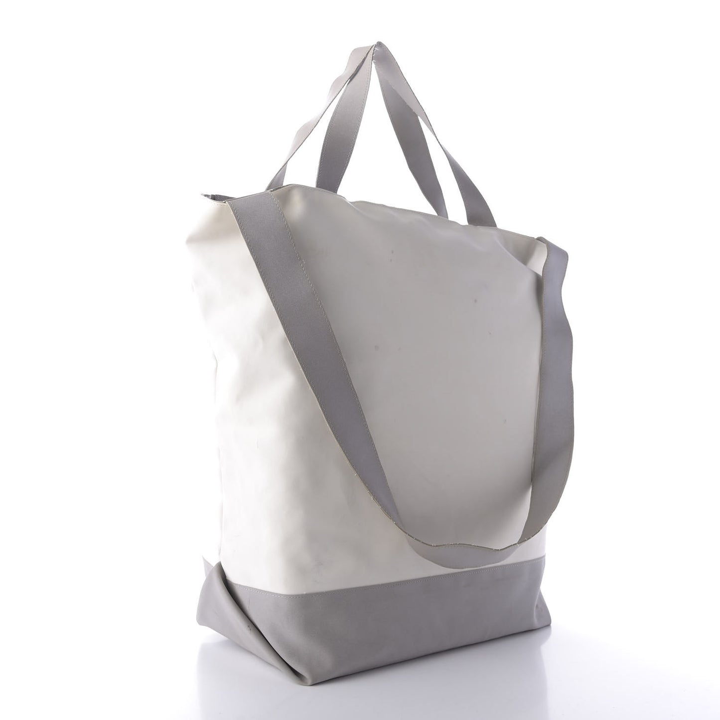 Canvas Sport Tote Grey White