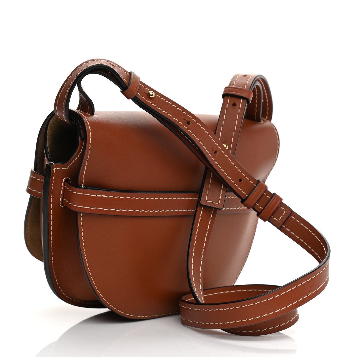 Loewe Calfskin Small Gate Crossbody Bag Rust 3 of 10