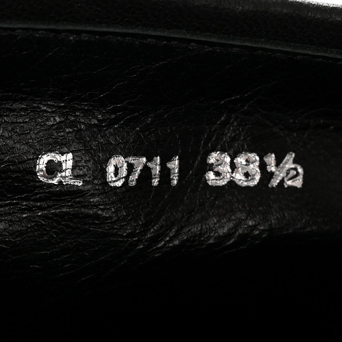 Calfskin Cannage Tall Riding Boots 38.5 Black