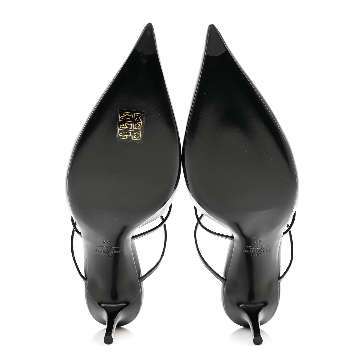 Valentino Garavani Calfskin Rockstud 60mm Wispy Mules 41 Black 5 of 9