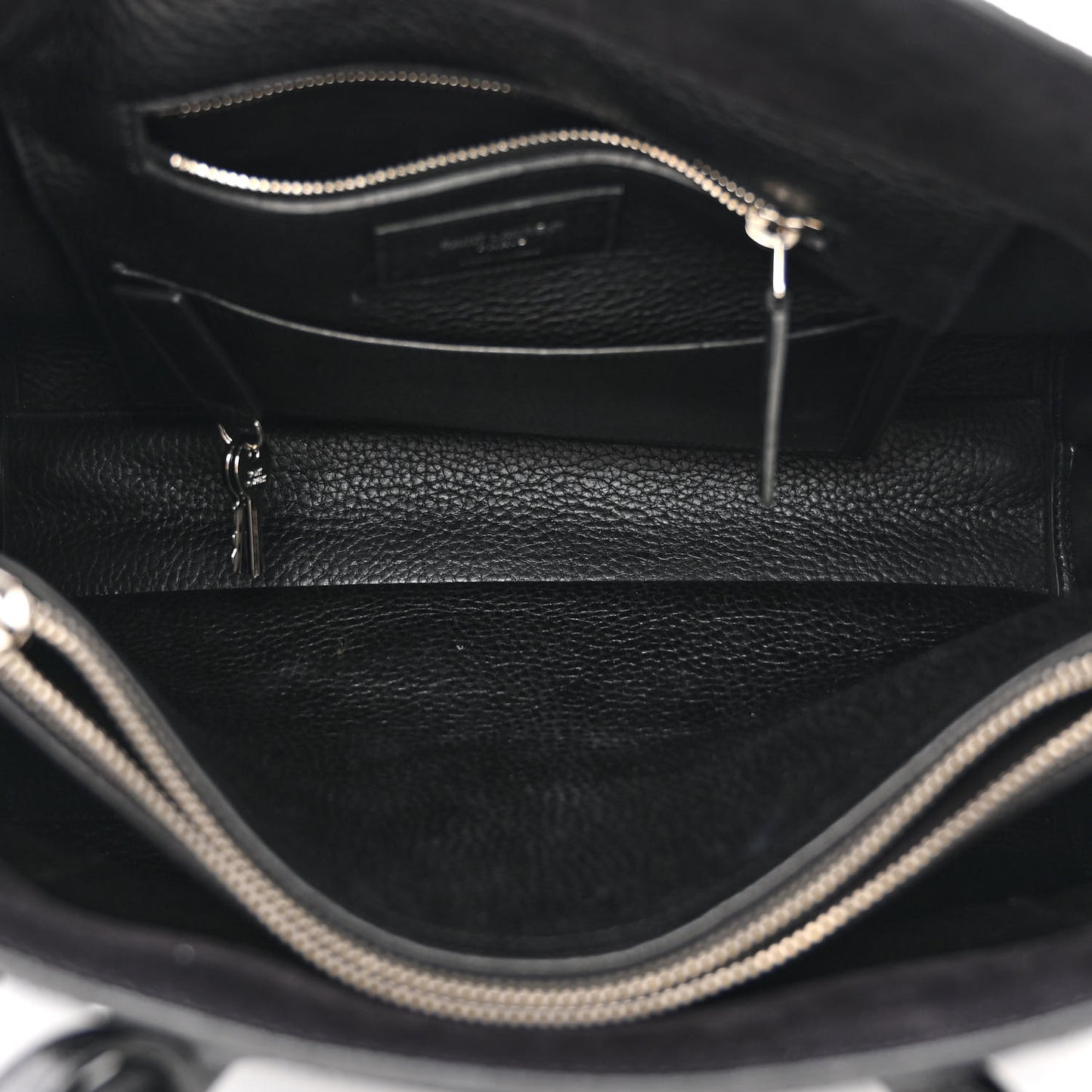 Suede Calfskin Small Sac De Jour Black