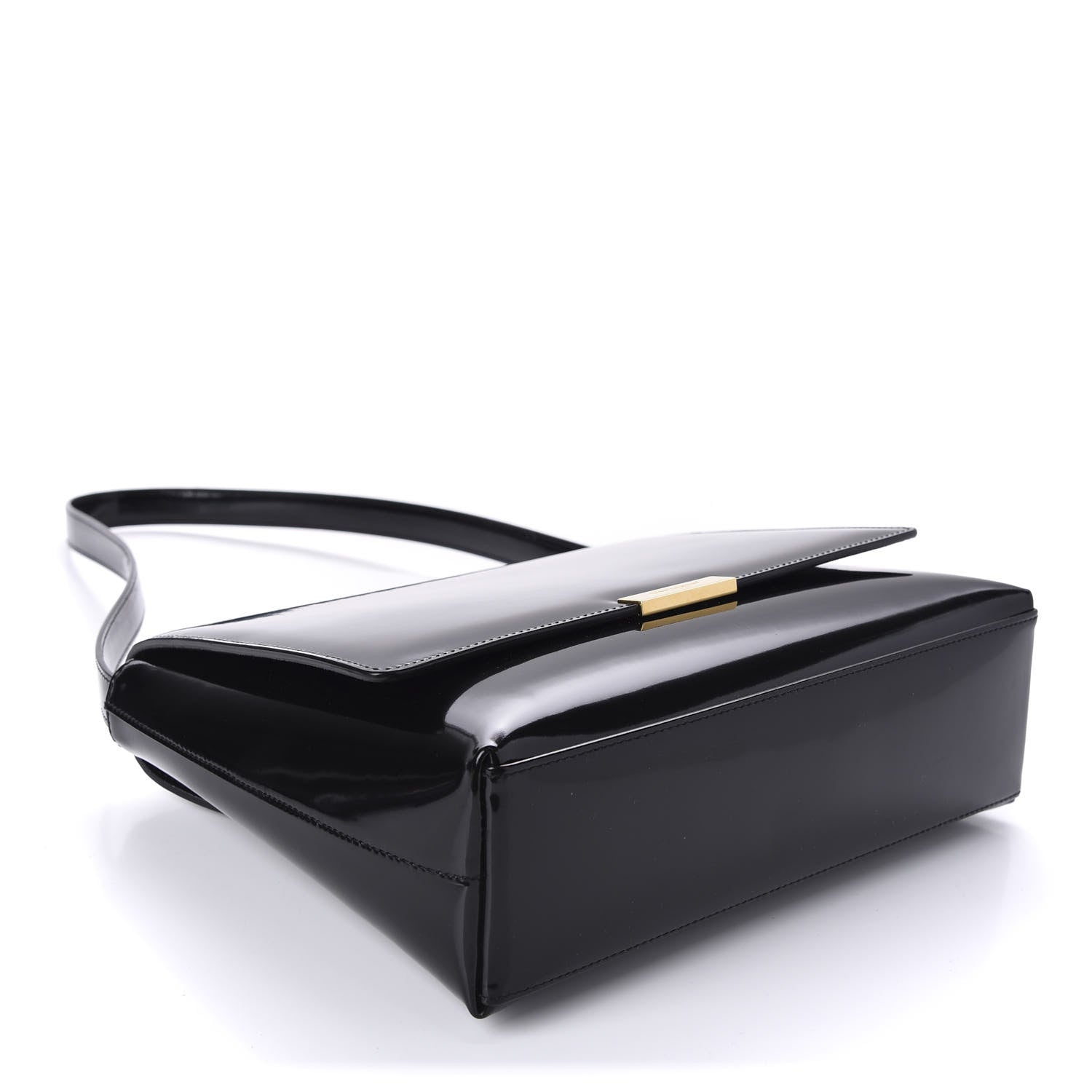 Saint Laurent Patent Le 90 Shoulder Bag Black 4 of 10