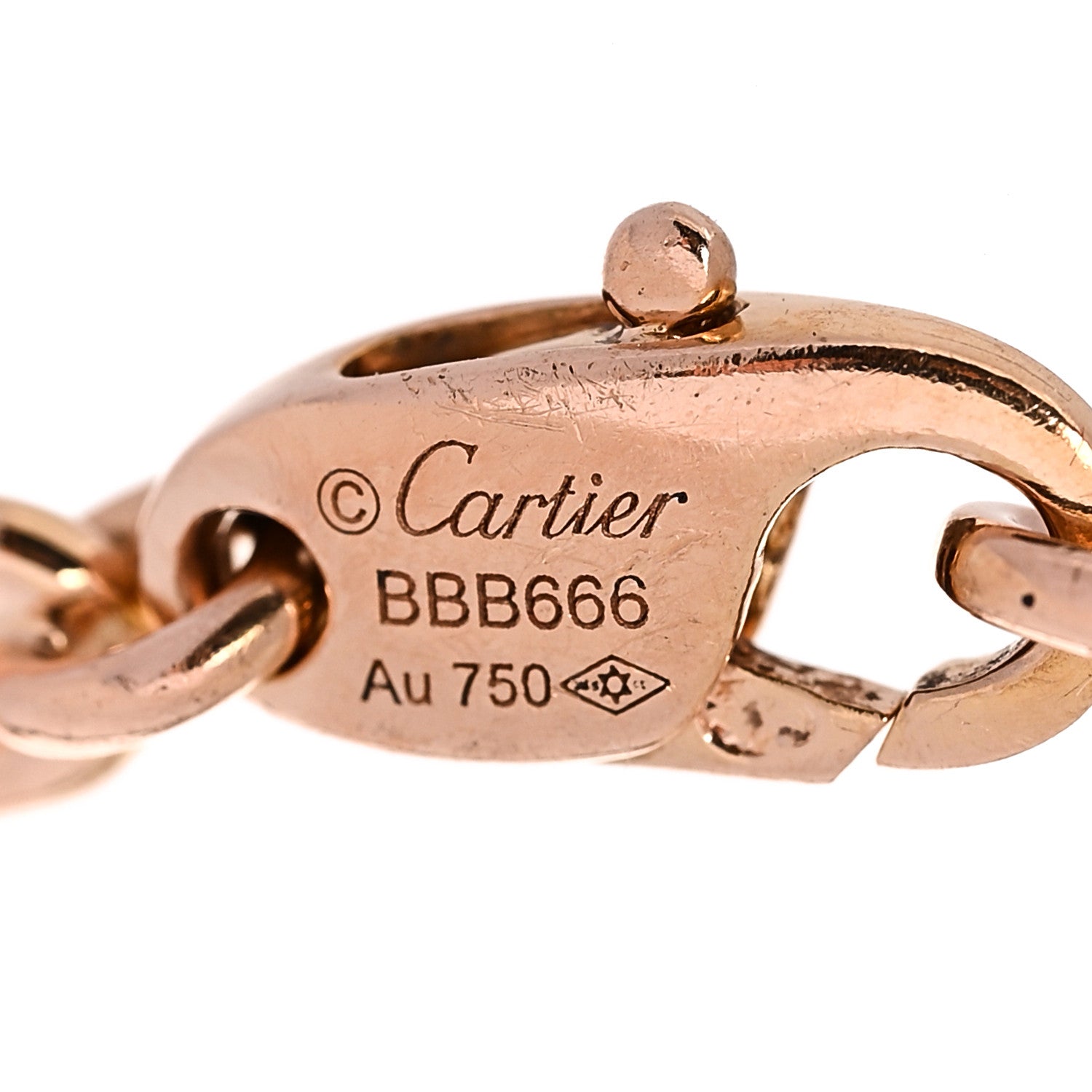 Cartier 18K Yellow Gold Spartacus Link Chain Bracelet 3 of 3