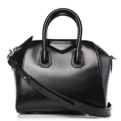 Givenchy Shiny Lord Calfskin Mini Antigona Black 1 of 11