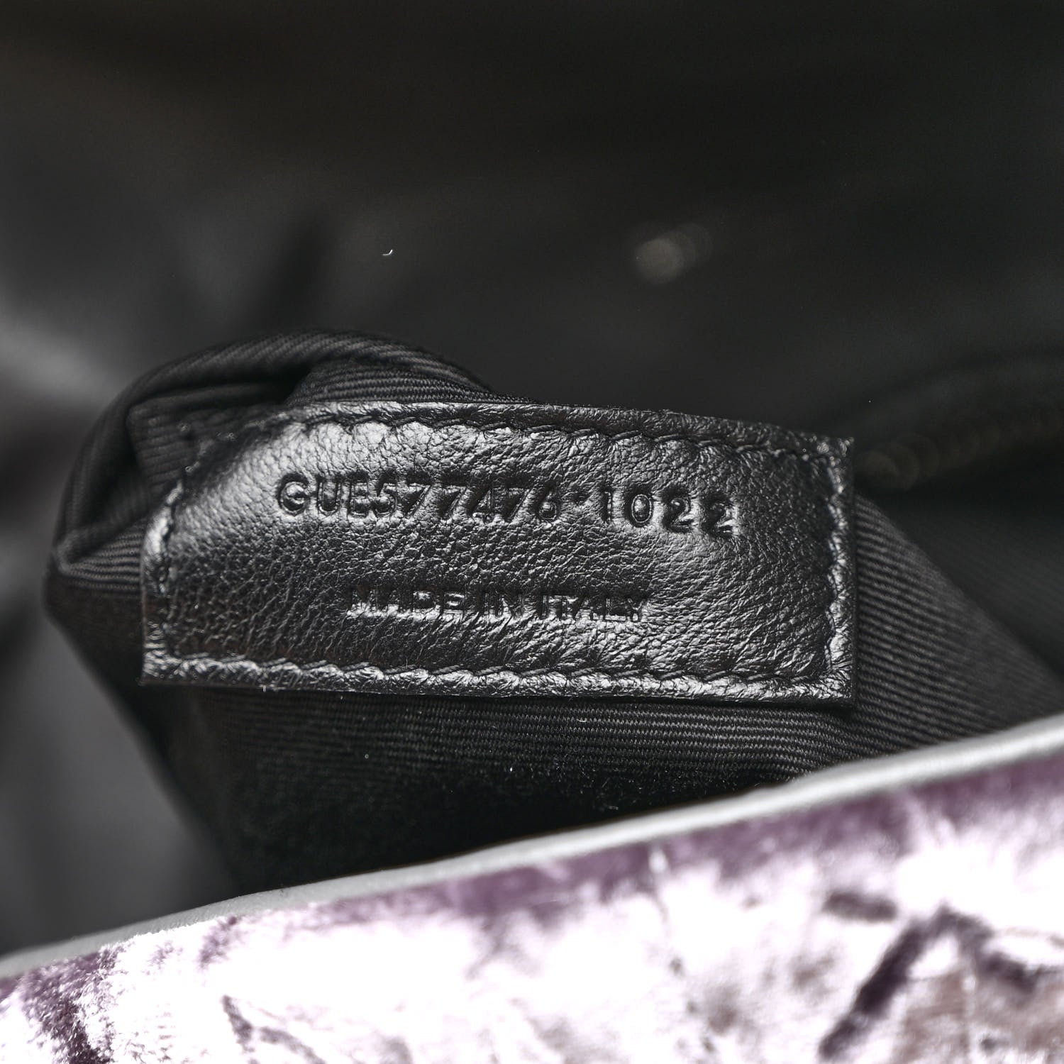Saint Laurent Crushed Velvet Quilted Small Loulou Puffer Monogram Chain Satchel Iron Grey 8 of 11