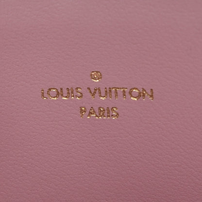 Louis Vuitton Damier Azur Felicie Chain Wallet Zippered Insert Rose Ballerine 6 of 8