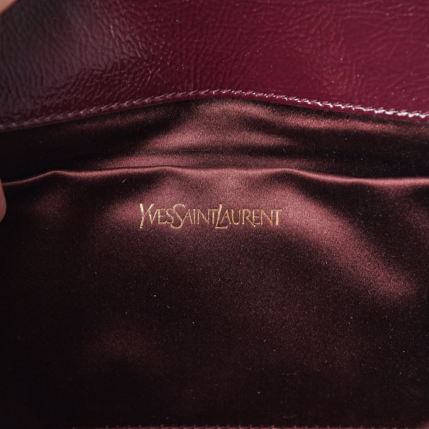 Textured Patent Monogram Large Belle De Jour Clutch Burgundy