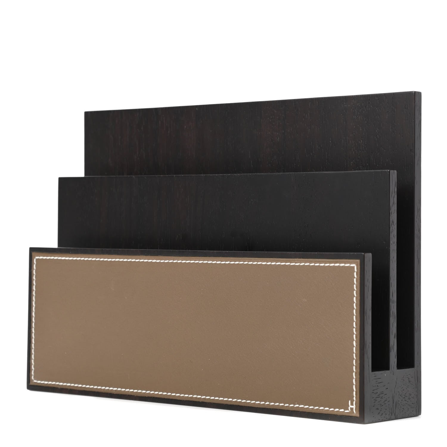 Hermes Mahogany Wood Smooth Taurillon Pleiade Sorter Etoupe 1 of 6