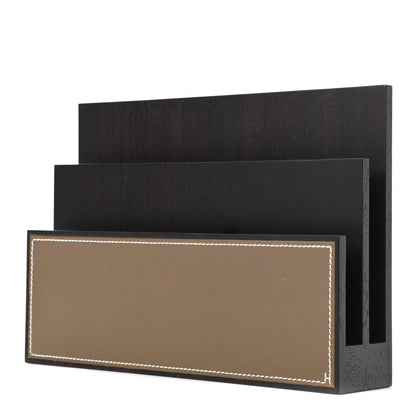 Hermes Mahogany Wood Smooth Taurillon Pleiade Sorter Etoupe 1 of 6