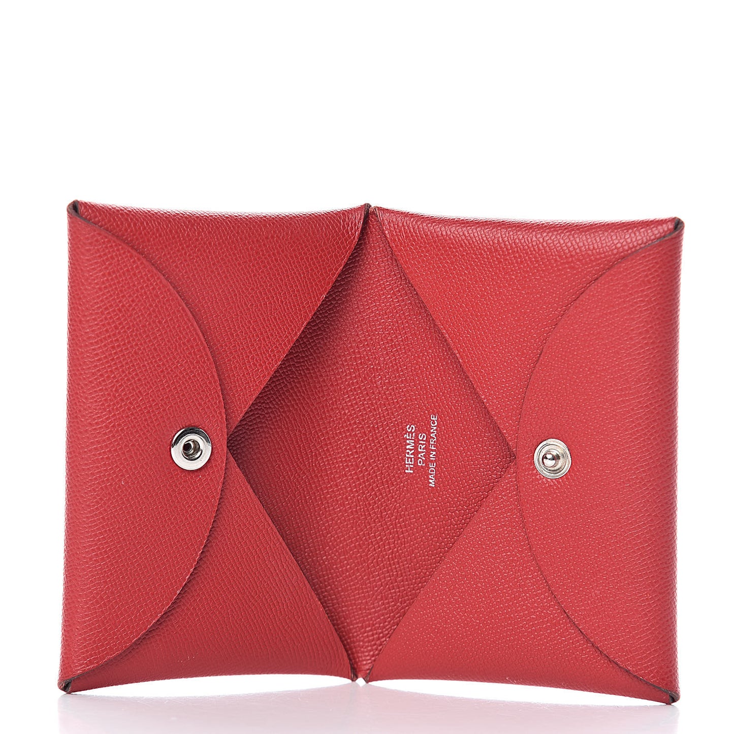 Epsom Calvi Card Case Rouge Casaque
