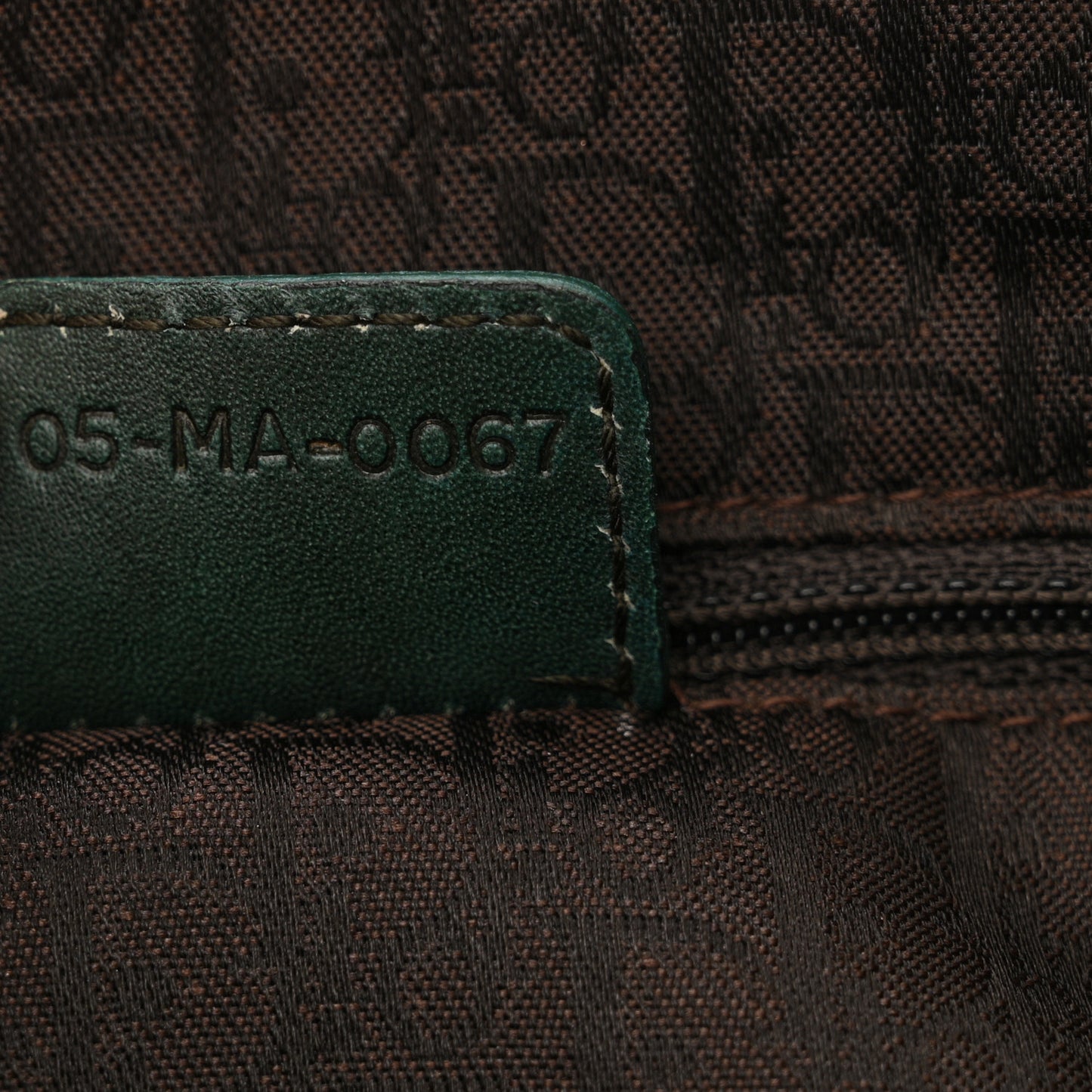 Suede Calfskin Medium Gaucho Double Saddle Green