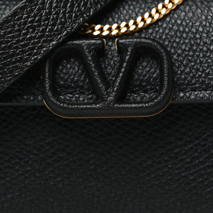 Valentino Garavani Grainy Calfskin Mini VLogo Belt Bag  85 34 Black 6 of 9