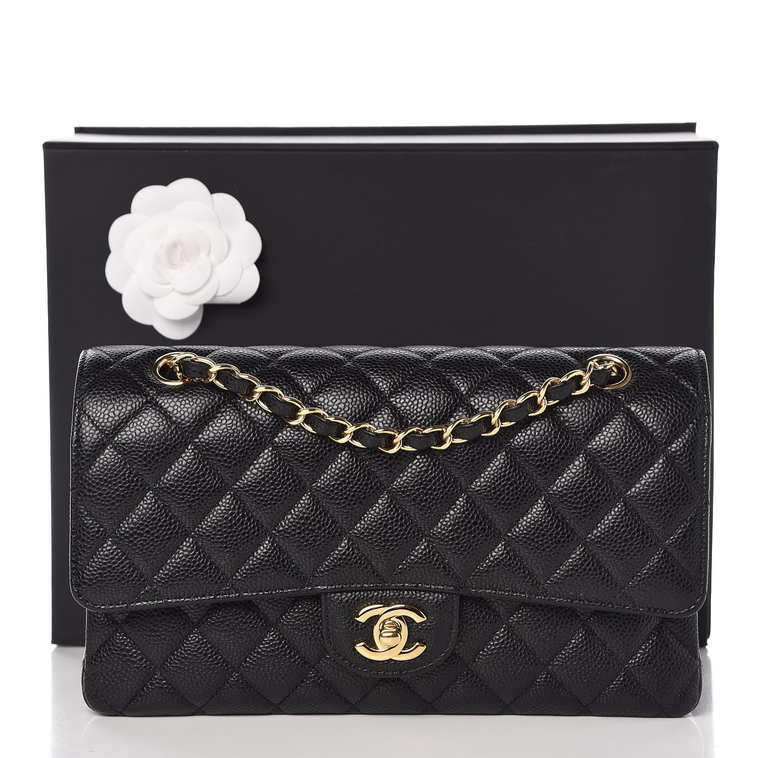 Chanel Caviar Quilted Medium Double Flap Black 9 of 9